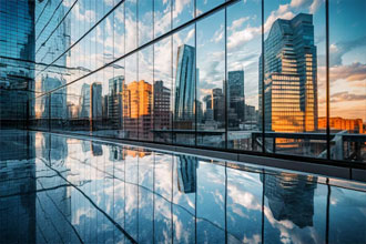 Cobertura de Vidro Reflexivo